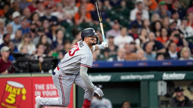 Lewis has four RBIs in season debut, Jeffers homers in 10th to give Twins win over Astros