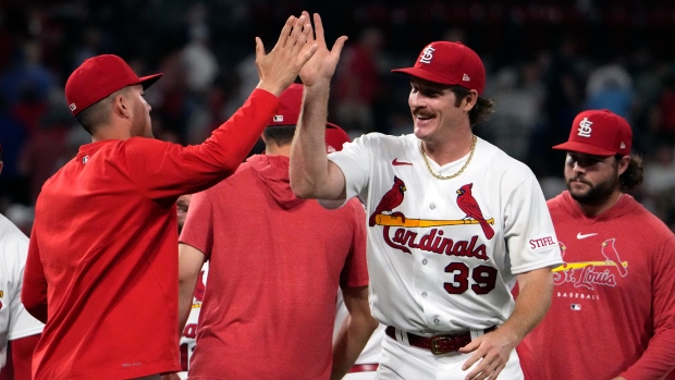 Mikolas works eight shutout innings as Cardinals edge Royals