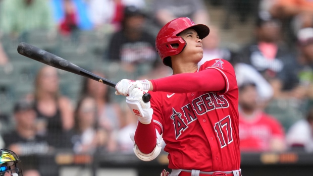 Ohtani homers twice, including career longest at 459 feet as Angels rout White Sox