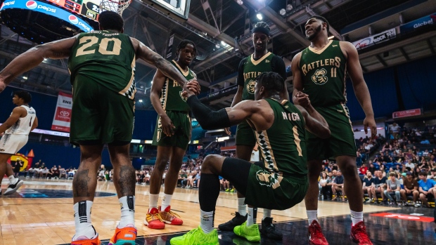 Saskatchewan Rattlers celebrate