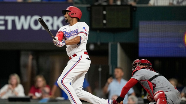 Semien runs hitting streak to 25; Rangers beat Cardinals