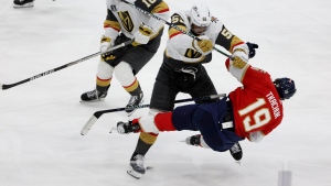 Panthers' Tkachuk returns to Game 3 after leaving following big hit