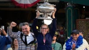 Arcangelo wins Belmont Stakes to make Antonucci first female trainer to win