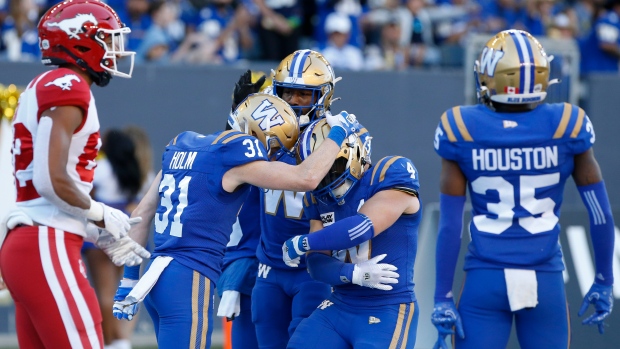 Winnipeg Blue Bombers Celebrate