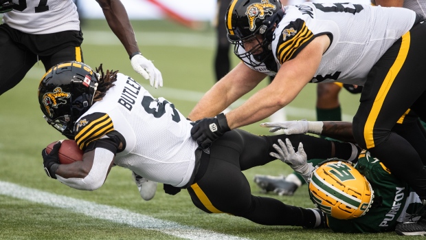 Los Edmonton Elks perdieron ante los Hamilton Tiger-Cats.