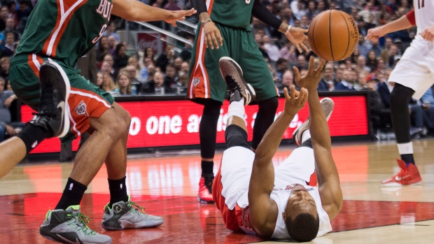 Raptors Kyle Lowry Bucks Jared Dudley, CP Raptors Kyle Lowry Bucks Jared Dudley