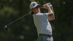 Jimenez takes first-round lead at Senior British Open