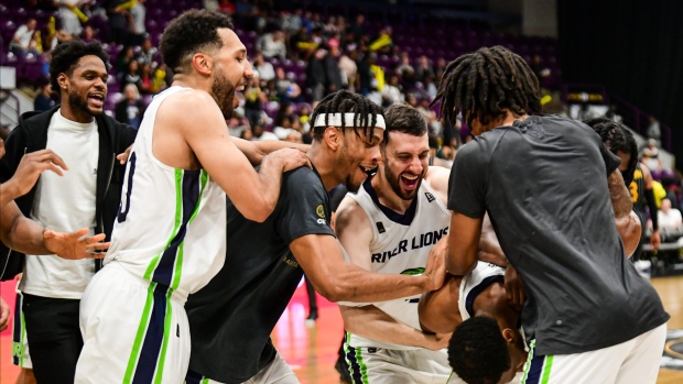 Niagara River Lions Celebrate, CEBL Niagara River Lions Celebrate