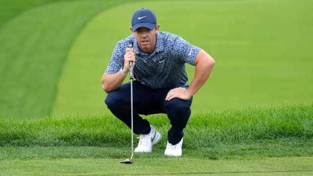 McIlroy playing through back injury at Tour Championship