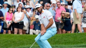 Homa sets Olympia Fields course record, leads BMW Championship