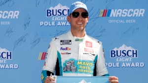 Hamlin wins pole for NASCAR road race at Watkins Glen