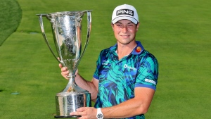 Hovland sets Olympia Fields record with 61 to win BMW Championship