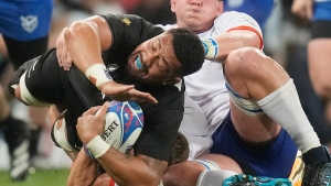 All Blacks score 11 tries in big win over Namibia blemished by first Rugby World Cup red card