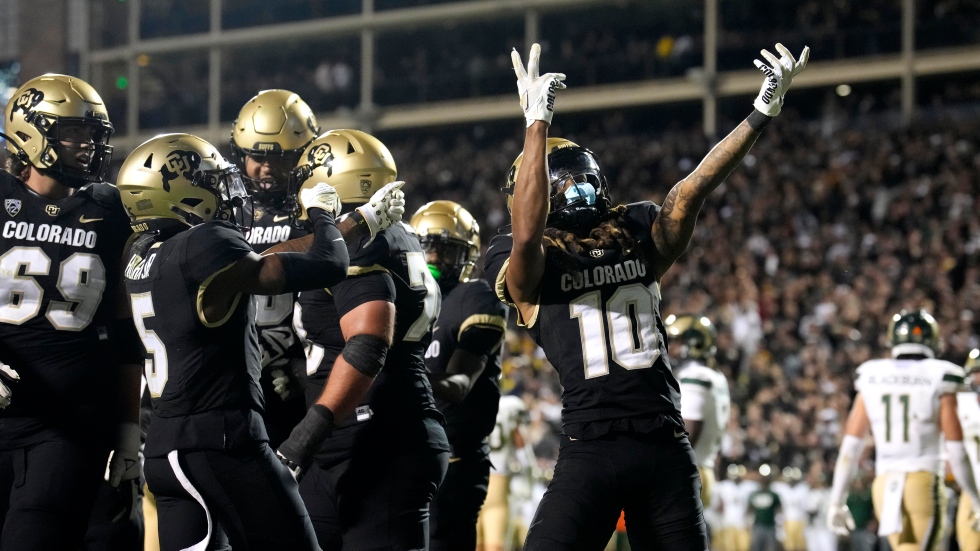 Sanders sparks No. 18 Colorado to thrilling win over Colorado State in double overtime