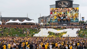 Missouri fined $100K under new SEC policy after fans rush field