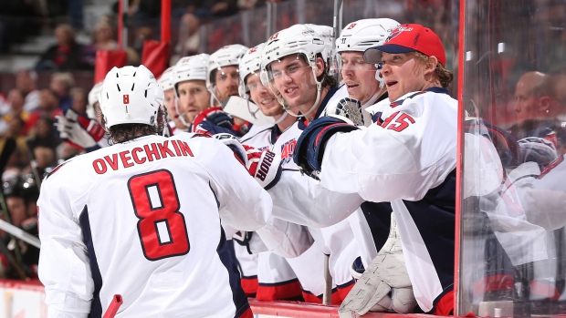 Alexander Ovechkin, Capitals celebrate, Andre Ringuette/National Hockey League/Getty Images Alexander Ovechkin, Capitals celebrate