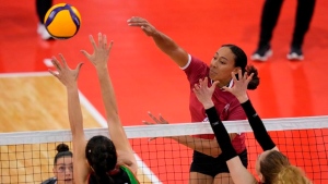 Canada beats Ukraine in women's volleyball Olympic qualifier