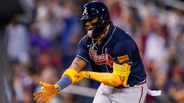 Acuna Jr. joins exclusive 40-40 club, Braves roll past Nationals