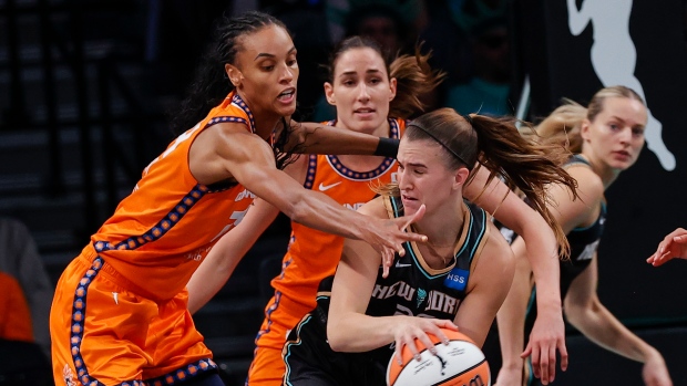 Sun's strong defence leads to Game 1 win over Liberty in WNBA semifinal