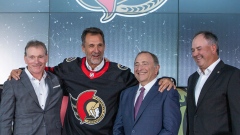 Michael Andlauer Cyril Leeder Gary Bettman Pierre Dorion