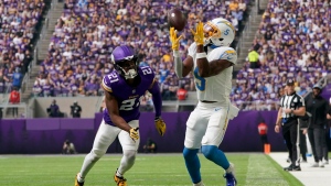 Canadians in the NFL: Palmer finds end zone in Chargers' win over Vikings