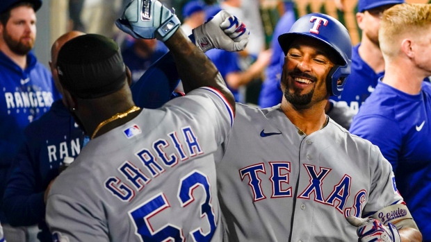 Rangers back Gray with 3 straight homers, beat Angels to maintain AL West lead