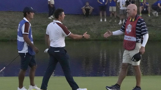 McIlroy, LaCava clear air after Ryder Cup argument