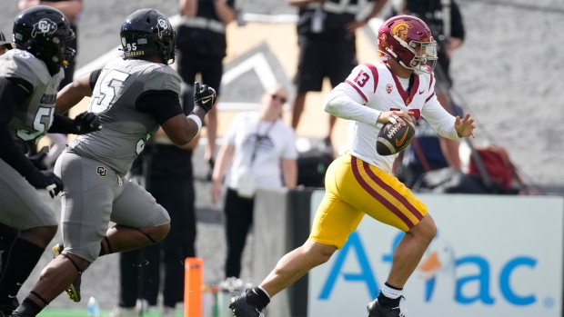 Williams' career day helps No. 8 USC withstand late Colorado rally for win