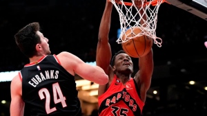 Raptors centre Koloko out indefinitely with respiratory issues