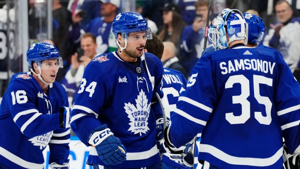 Maple Leafs' Matthews becomes fifth to open season with consecutive  hat-tricks, Toronto Maple Leafs
