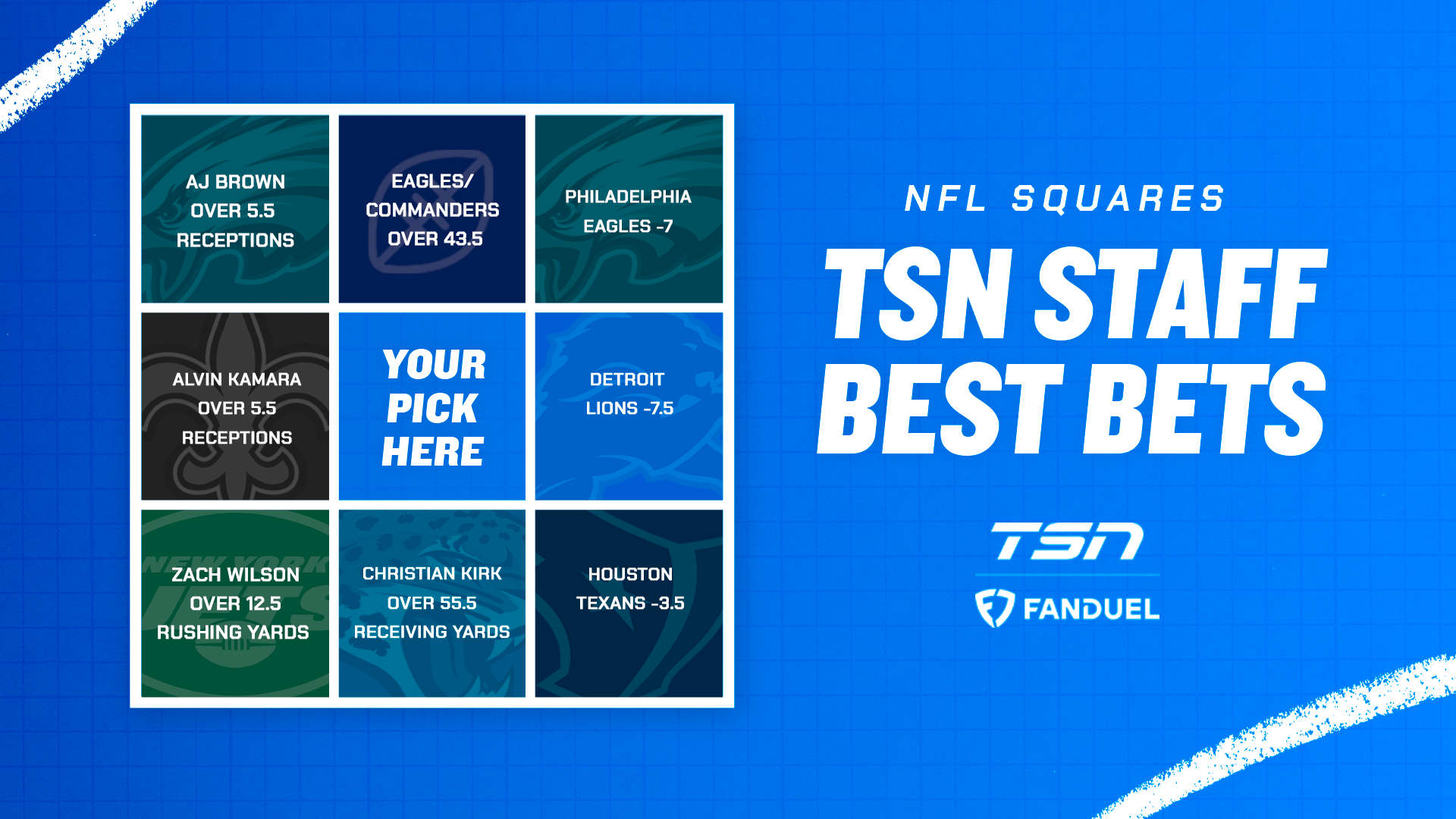 FanDuel NFL Best Bets TSN staff picks for Week 8 TSN
