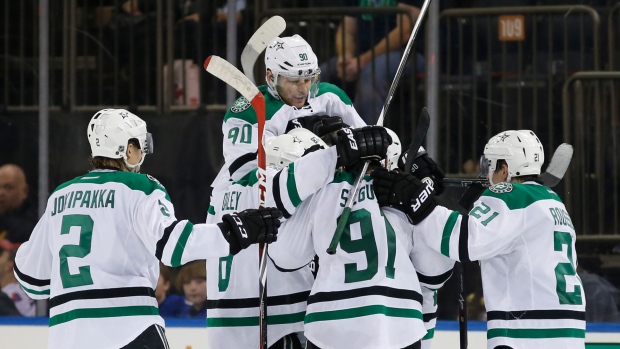 Dallas Stars celebrate, The Canadian Press Dallas Stars celebrate