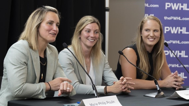 Marie-Philip Poulin Laura Stacey Ann-Renee Desbiens, The Canadian Press Marie-Philip Poulin Laura Stacey Ann-Renee Desbiens