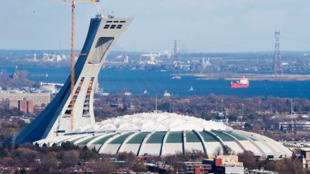 The Olympic Stadium is seen Friday, November 10, 2017 in Montreal. 