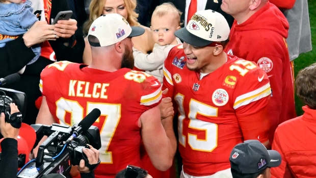 Travis Kelce Patrick Mahomes, The Canadian Press Travis Kelce Patrick Mahomes