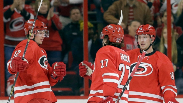 Hurricanes celebrate, The Canadian Press Hurricanes celebrate