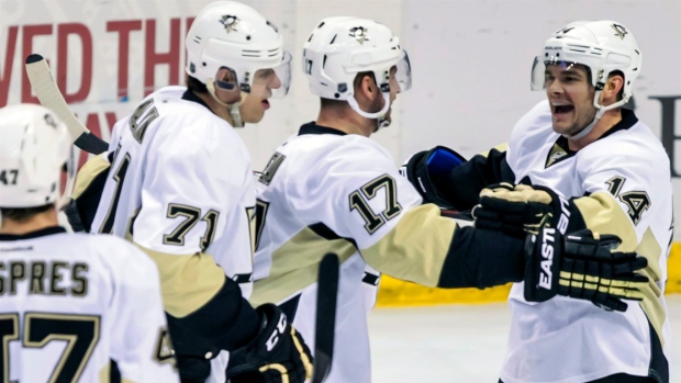 Penguins celebrate, The Canadian Press Penguins celebrate
