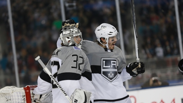 Jonathan Quick and Drew Doughty