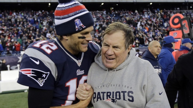 Tom Brady & Bill Belichick celebrate, The Canadian Press Tom Brady & Bill Belichick celebrate