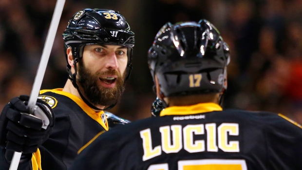 Zdeno Chara and Milan Lucic 