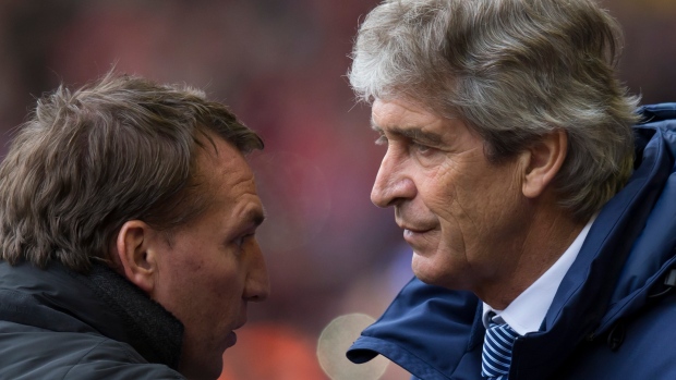 Brendan Rodgers and Manuel Pellegrini 