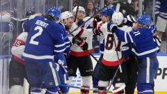 Toronto Maple Leafs Ottawa Senators scuffle