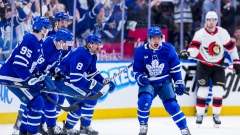 Max Domi, Maple Leafs celebrate