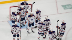Edmonton Oilers celebrate