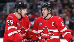 Nathan MacKinnon and Sidney Crosby