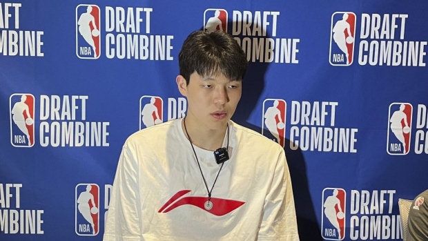 At 7-foot-1 with an ability to score, China's Yang comes to draft combine looking for an NBA shot Article Image 0, The Canadian Press At 7-foot-1 with an ability to score, China's Yang comes to draft combine looking for an NBA shot Article Image 0