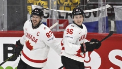 Sidney Crosby and Macklin Celebrini 