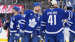 Auston Matthews and Anthony Stolarz