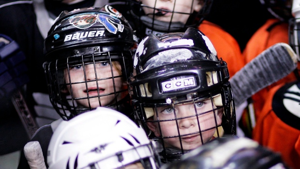 Minor hockey players, The Canadian Press Minor hockey players
