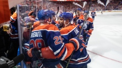Edmonton Oilers celebrate